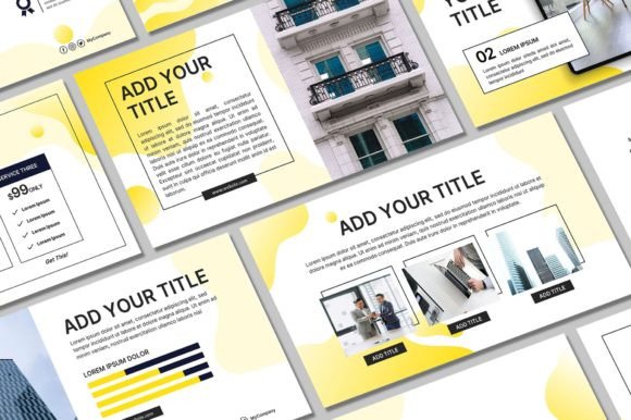 Elevate Your Visual Communication with a Yellow Powerpoint Presentation