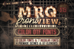 Marquee Front View: Elevate Designs with Color Fonts