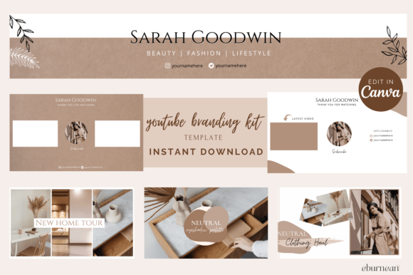 Minimal Youtube Branding Kit for Canva: Elevate Your Visual Identity