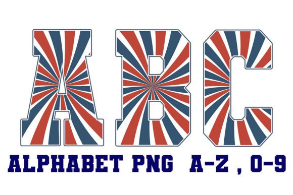 Retro Patriotic Alphabet Letters: A Designer's Toolkit