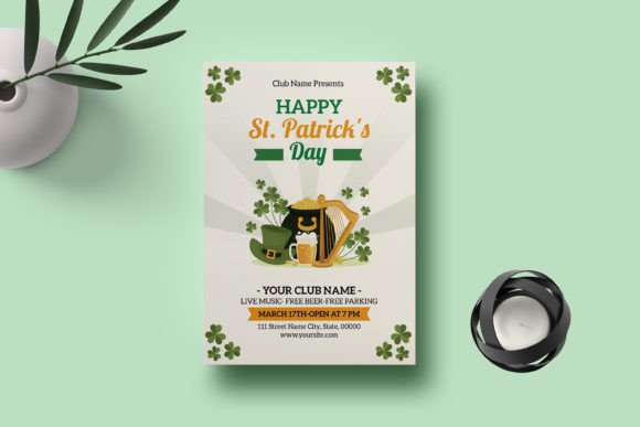 St. Patrick's Day Flyer Template: Modern Design for Instant Impact