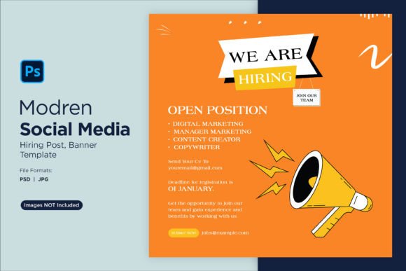 We Are Hiring Social Media Post 04: Elevate Your Recruitment Visuals