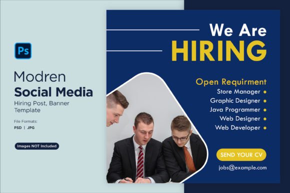 We Are Hiring Social Media Post 06: A Designer's Template