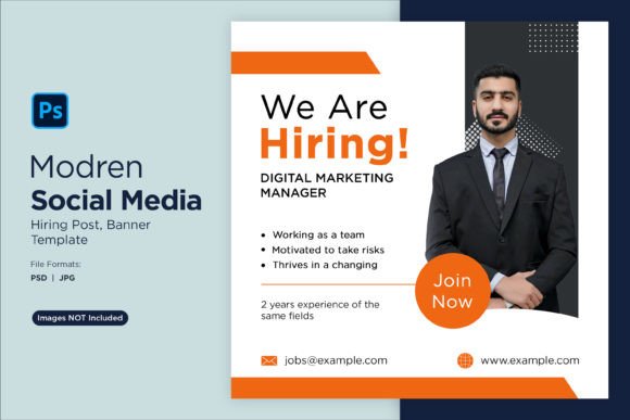 We Are Hiring Social Media Post 44: A Designer's Template