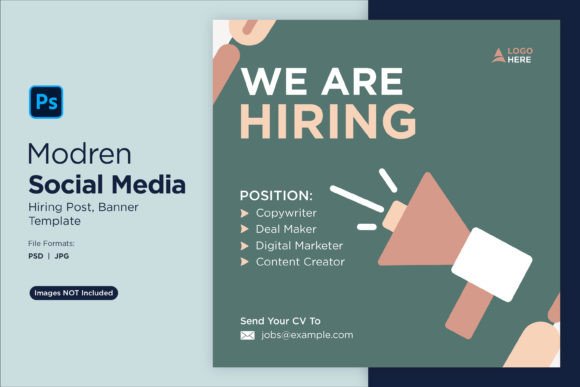 We Are Hiring Social Media Post 45: A Design Template Guide