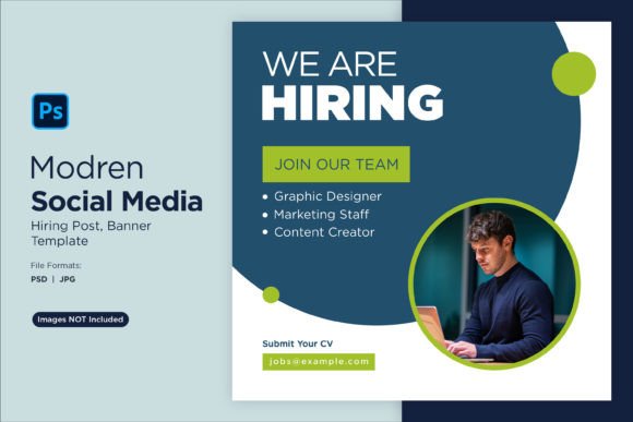 We Are Hiring Social Media Post 51: A Professional Design Template