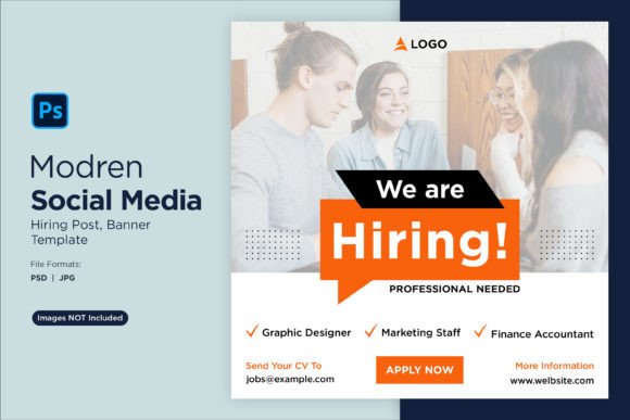 We Are Hiring Social Media Post 56: A Professional Design Template