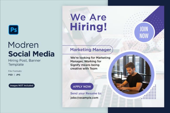 We Are Hiring Social Media Post 57: A Designer's Template for Impact