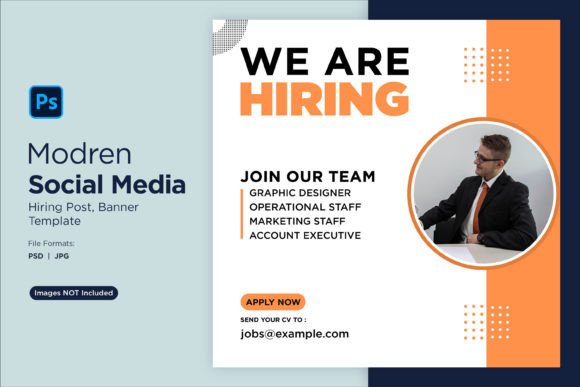 We Are Hiring Social Media Post 83: A Design Template for Modern Recruitment