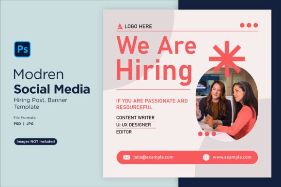 We Are Hiring Social Media Post 96: Design Template Guide