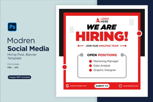 We Are Hiring Social Media Post 98: A Designer's Template